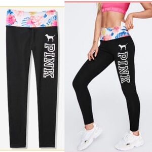 VS PINK TROPICAL FLORAL LEGGINGS